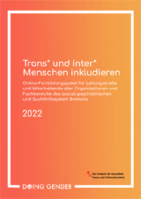 Flyer Trans* und inter* Menschen inkludieren