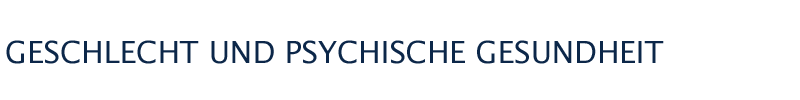 Logo Geschlecht und psychische Gesundheit